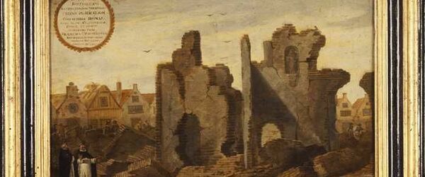 Ruïne van het in 1563 verbrande Dominicanen- of Predikherenklooster aan de Hoogstraat