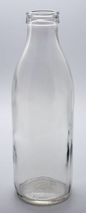 Reactor nog een keer Kust Collectiestuk: Glazen melkfles voor een liter gepasteuriseerde melk,  C.V.C.-fles | Museum Rotterdam