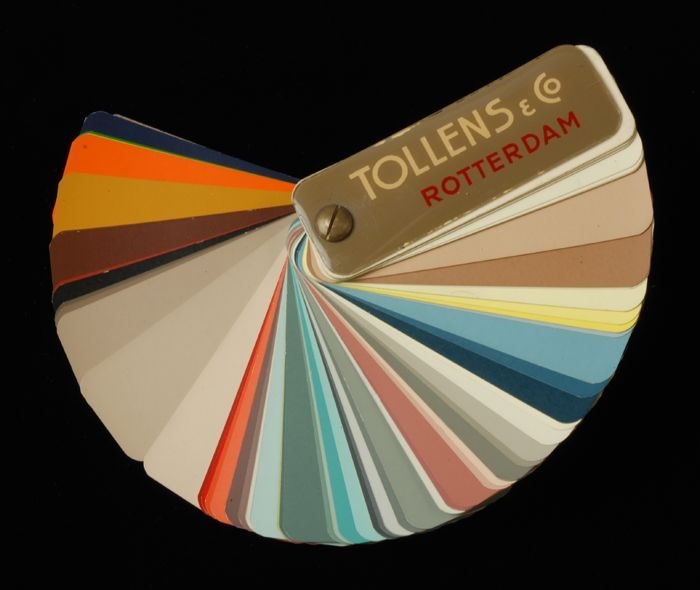 optocht stoom doel Collectiestuk: Kleurenwaaier van Tollens verf | Museum Rotterdam