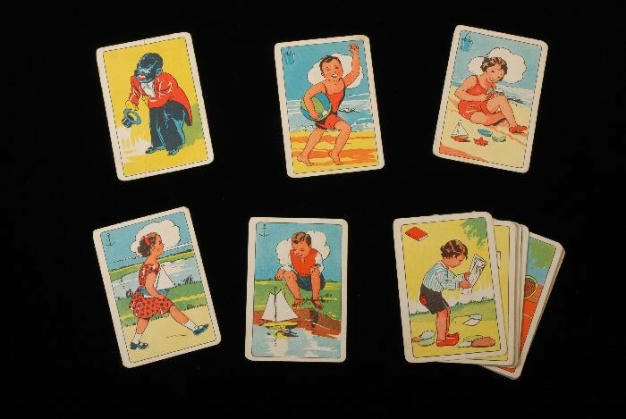 aan de andere kant, agentschap Kinderdag Collectiestuk: Kaartspel voor het zwartepieten | Museum Rotterdam