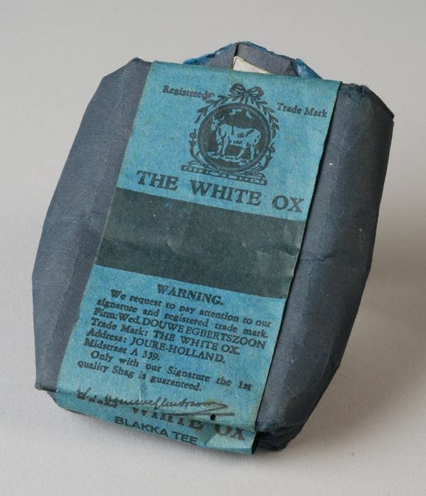 Collectiestuk Leeg pak tabak, THE WHITE OX, van Wed. Douwe Egbertszoon Museum Rotterdam